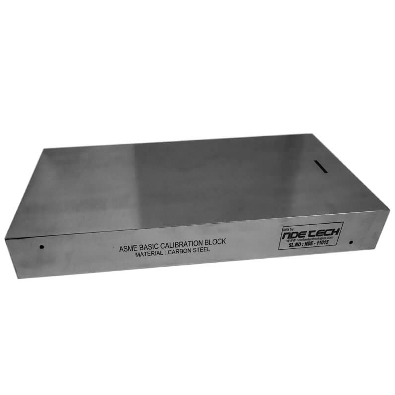 ASME Sec V Basic Calibration Block 1½" Carbon Steel Long version